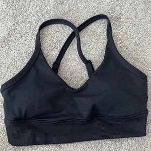 Aerie Offline Hugger Ribbed Longline Sports Bra